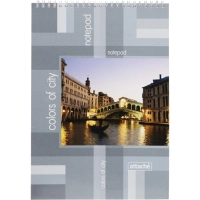 Блокнот на спирали А4 60л. БИЗНЕС  ATTACHE 14с160 клет