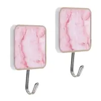 VETTA Крючки самоклеящиеся "Красный мрамор", 2шт., пластик, металл