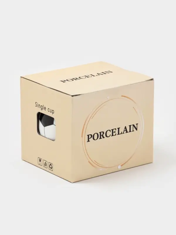 Кружка &laquo;Футбольный мяч&raquo;, 420 мл, 14&times;10&times;13 см, керамика, белая