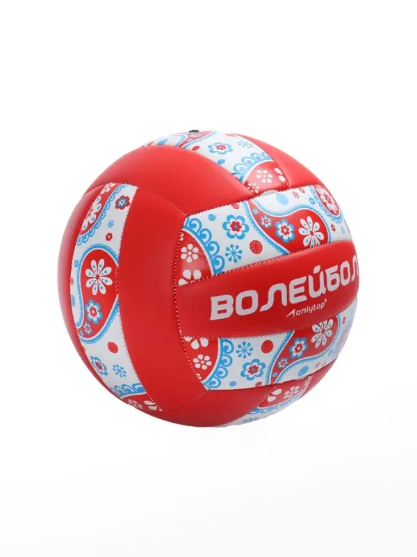 Волейбольный мяч ONLYTOP, машинная сшивка, 18 панелей, р. 5, PVC