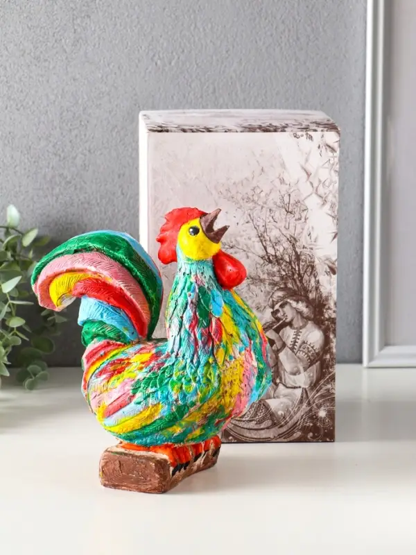 Копилка для денег «Петух», гипс, 21.5×19×11 см Копилка для денег «Петух», гипс, 21.5×19×11 см