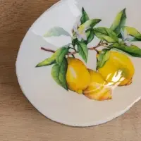 Подставка под ложку &laquo;Лимоны&raquo;, 25.5&times;9&times;3.8 см, дерево манго