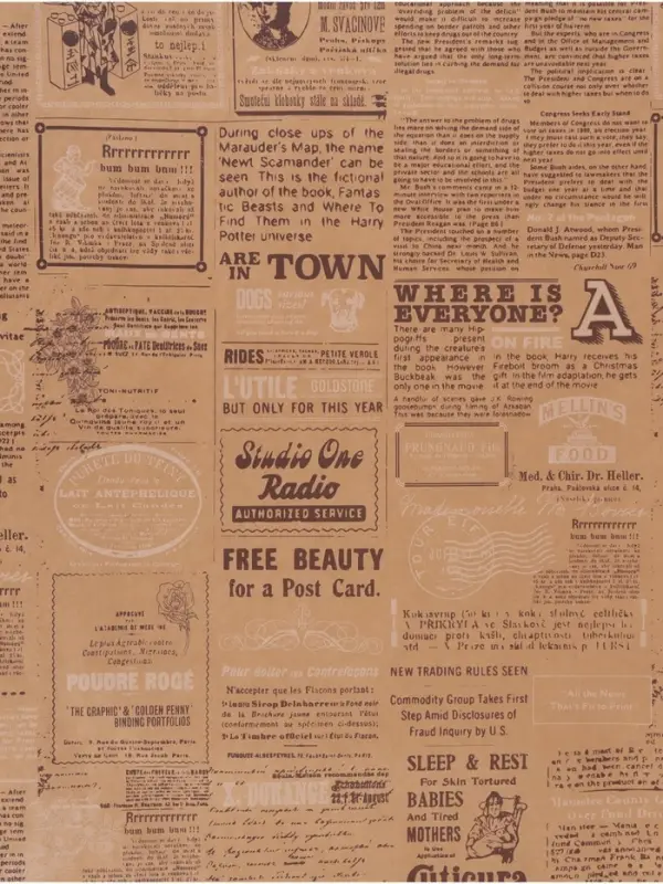 Бумага упаковочная крафт &laquo;Универсальная&raquo;, 70&times;100 см