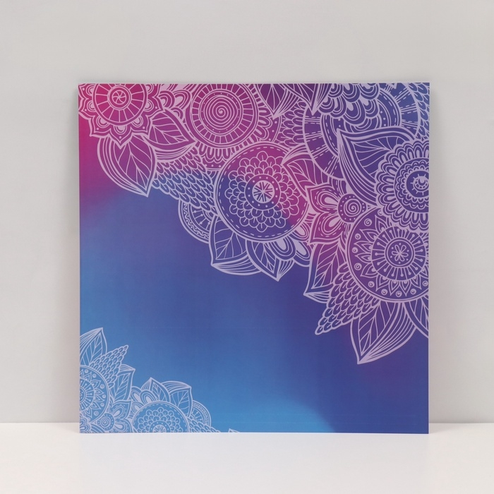 Фотофон двусторонний картон плотность 350 гр Фотофон двусторонний картон плотность 350 гр "Мехенди" 50х50 см