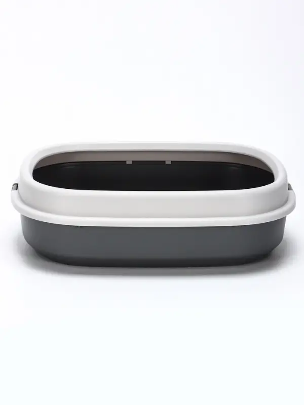 Лоток для кошек &laquo;Фур-Мур&raquo;, 48&times;35.5 см, с бортом и совком, покрытие софт-тач, смоки