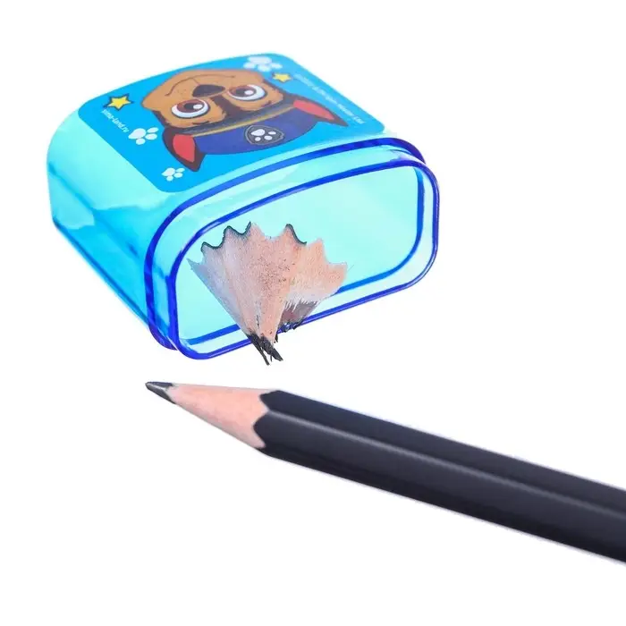 Точилка пластиковая с контейнером, двойная, МИКС, Щенячий патруль