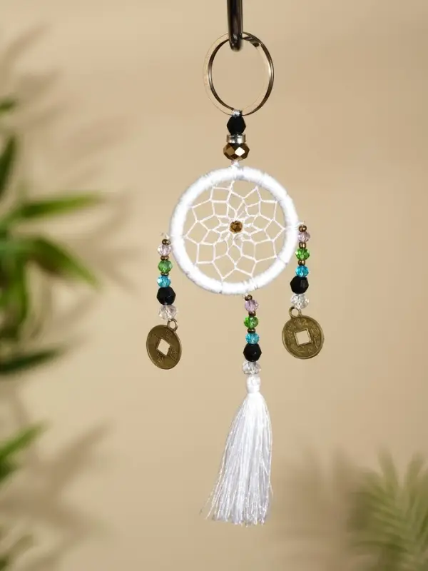 Брелок &laquo;Ловец снов&raquo;, 4&times;15 см, белый