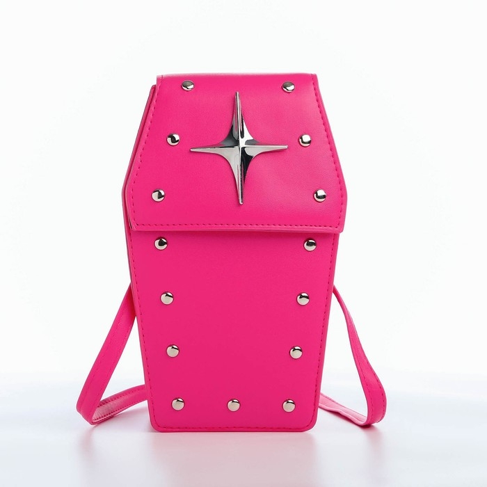 Сумка молодёжная на магните, цвет розовый Сумка молодёжная на магните, цвет розовый