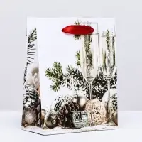 Пакет ламинированный «Новогоднее утро» 11.5×14.5×6 см