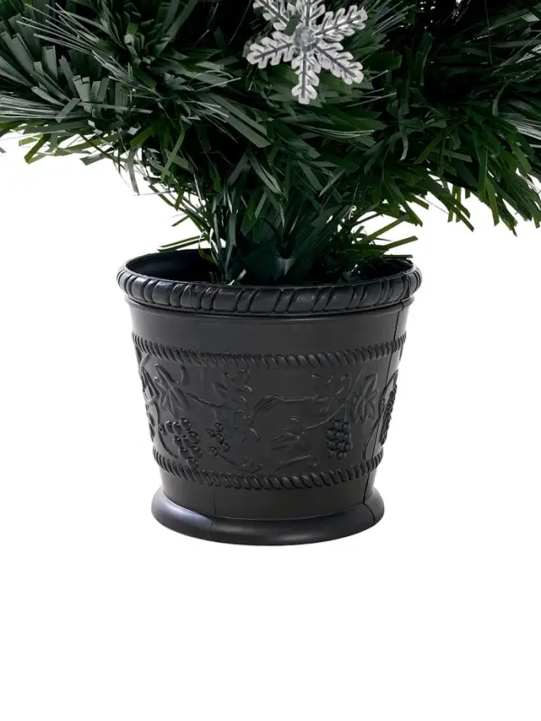 Ёлка светодиодная &laquo;Снежинки&raquo; 60 см, диаметр нижнего яруса 35 см, 55 веток, мигание, свечение мульти