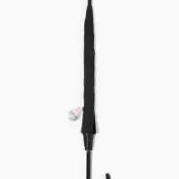 Зонт - трость полуавтоматический &laquo;Однотонный&raquo;, 8 спиц, R=52/58 см, D=104 см, чёрный