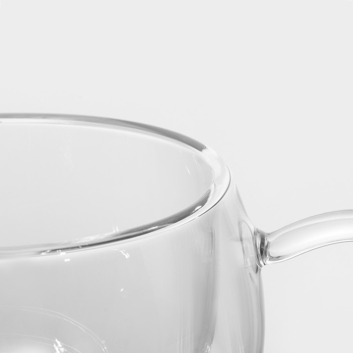 Кружка стеклянная с двойными стенками Magistro «Лиди», 320 мл