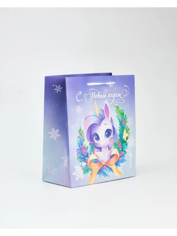 Пакет ламинированный подарочный «Волшебный праздник», ML 23×27×11.5 см