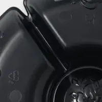 Менажница глубокая, 6 секций, d 28 см, цвет черный