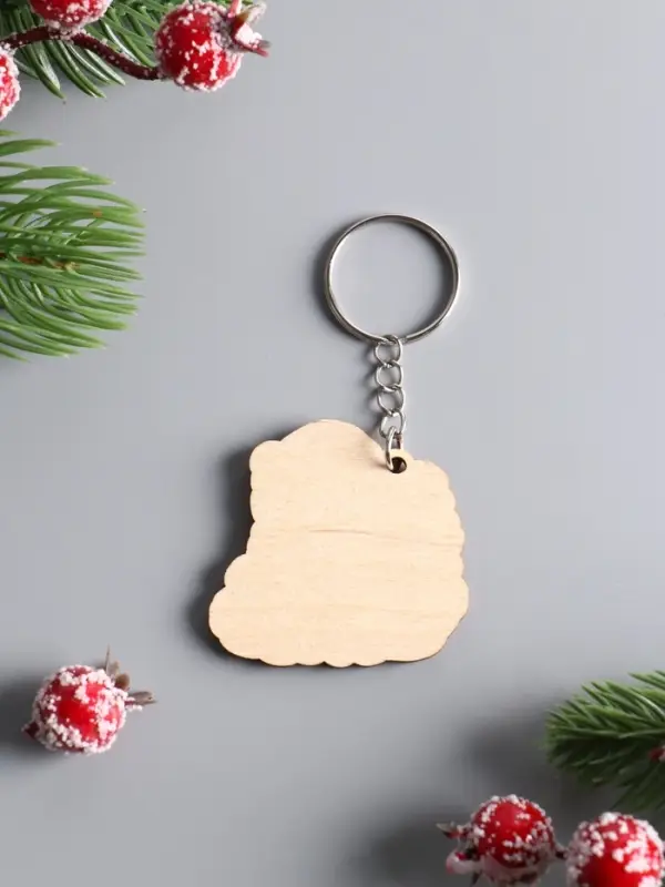 Набор брелоков новогодних (5 шт) "Новый год - 2", размер брелока 4,5 см