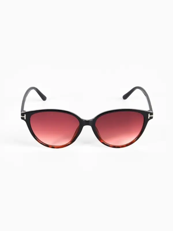 Очки солнцезащитные женские &laquo;OneSun. Леопардовый принт&raquo;, uv 400, линза 4.5&times;6 см, чёрный, бордовый