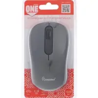 Мышь беспроводная Smartbuy ONE 378, 3 кнопки, 1600 dpi, USB, от батарейки 1хАА, серая