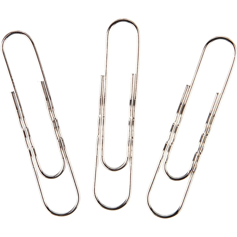 Скрепки Attache никелированные, 78 мм, гофрированные,европодвес, 30 шт/уп