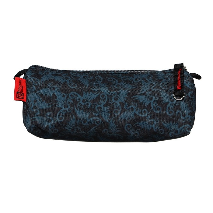 Пенал мягкий, 1 отделение, 85 х 200 х 65 мм, объёмный, Феникс  Пенал мягкий, 1 отделение, 85 х 200 х 65 мм, объёмный, Феникс "Мастер драконов" чёрный 61901