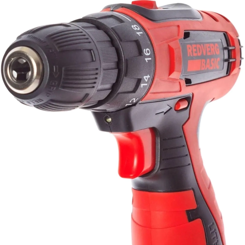 Дрель-шуруповерт акк. REDVERG Basic SD12LE/2-2 2 АКБ x Li-ion (12В, 1.5 Ач)