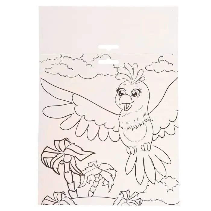 УЦЕНКА Мозаика стикерная форменная «Попугай с шарами» УЦЕНКА Мозаика стикерная форменная «Попугай с шарами»