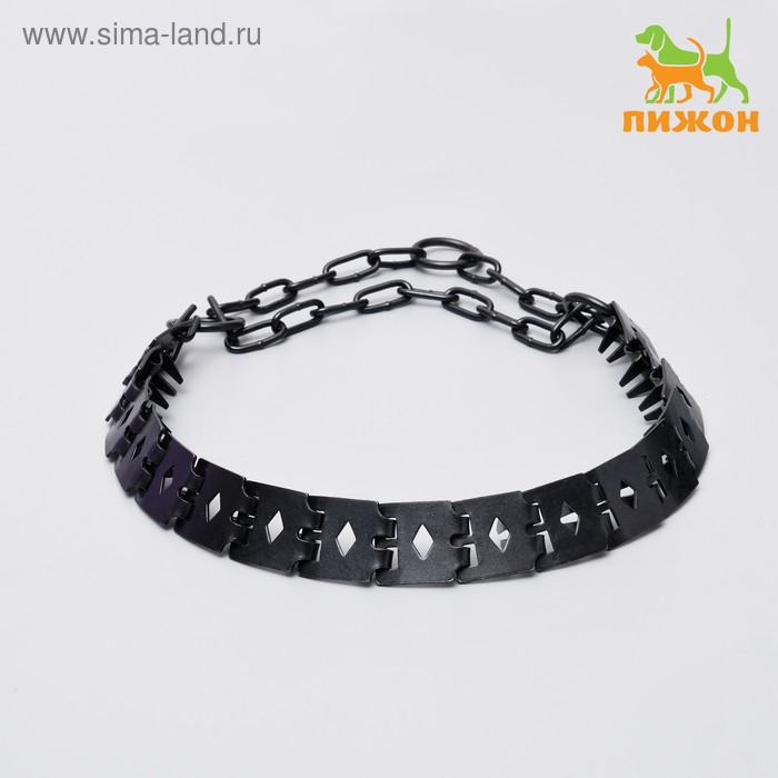 Ошейник строгий пластинчатый вороненый, 55 х 2,7 см Ошейник строгий пластинчатый вороненый, 55 х 2,7 см