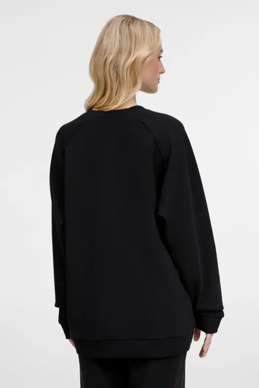 Свитшот унисекс Avenu, черный, размер XS/S Свитшот унисекс Avenu, черный, размер XS/S