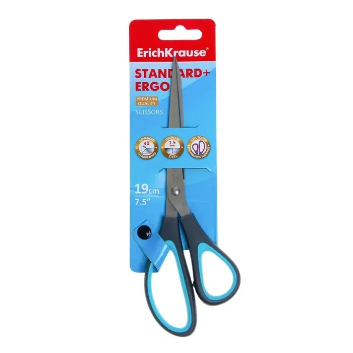 Ножницы Standard+ Ergo, 19 см, МИКС