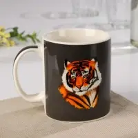 Кружка фарфоровая Доляна &laquo;Тигр&raquo;, 280 мл