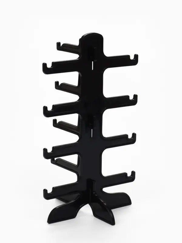 Подставка под очки, 4 места, 16&times;14.5&times;25.5 см, чёрная