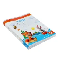 Тетрадь 18 листов в линейку Calligrata KIDS, блок №2, 5 В МИКС