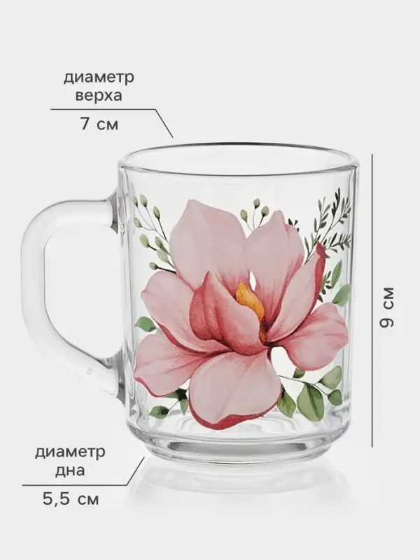 Кружка Green tea &laquo;Нежность&raquo;, 250 мл, рисунок МИКС