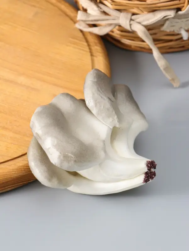 Муляж "Грибы вешенки" 14х10,5 см, бело-серый