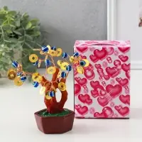 Бонсай декоративный &laquo;Денежное дерево&raquo;, 16 глазок, 32 монеты, 16&times;6.7&times;5.2 см
