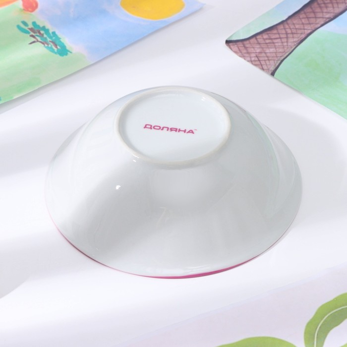 Набор детской посуды из керамики Доляна «Дюймовочка», 3 предмета: кружка 230 мл, миска 400 мл, тарелка d=18 см,цвет белый Набор детской посуды из керамики Доляна «Дюймовочка», 3 предмета: кружка 230 мл, миска 400 мл, тарелка d=18 см,цвет белый