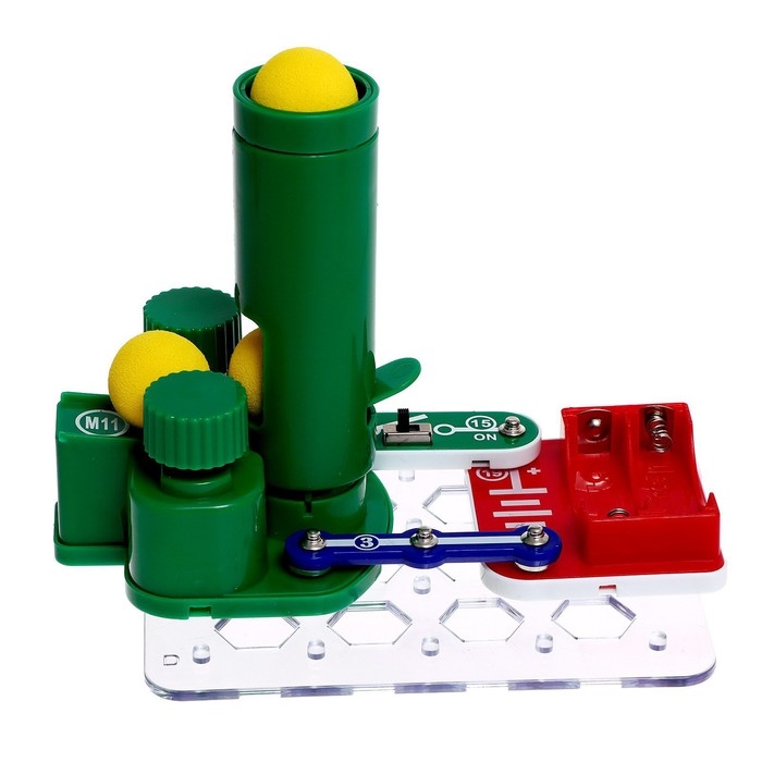 Электронный конструктор «Метательная машина», 11 деталей, 6 шариков Электронный конструктор «Метательная машина», 11 деталей, 6 шариков