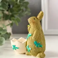 Сувенир полистоун подставка "Зайчики пасхальные" набор 2 шт 5,3х10х10 см Сувенир полистоун подставка "Зайчики пасхальные" набор 2 шт 5,3х10х10 см