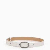 Ремень жен 05-01-02-01, Июнь2511, 2,9*0,3*110 см, винт, пряж металл, 1 прокол, белый Ремень жен 05-01-02-01, Июнь2511, 2,9*0,3*110 см, винт, пряж металл, 1 прокол, белый