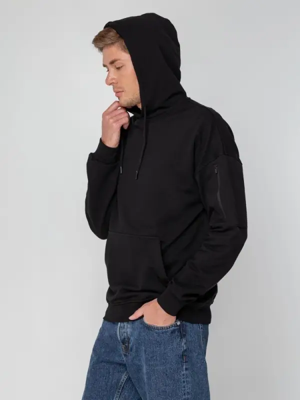 Худи унисекс Hand Some, черное, размер XS/S Худи унисекс Hand Some, черное, размер XS/S