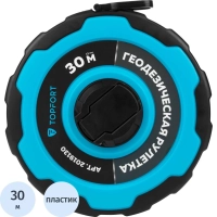 Рулетка геодезическая Topfort Master 30 м х 15 мм в прорезин корп (2019130)