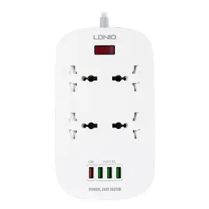 Сетевой фильтр на 4 розетки + 4USB SC4407 EU LDNIO белый