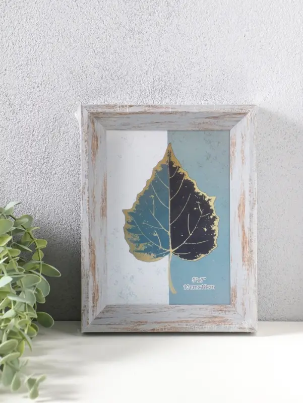 Фоторамка пластик 13х18 см "Прованс" серо-голубой 21,7х16,8х3 см