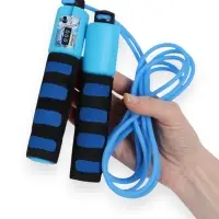 Скакалка спортивная ONLYTOP, 2.8 м, регулируемая, со счётчиком, цвет МИКС