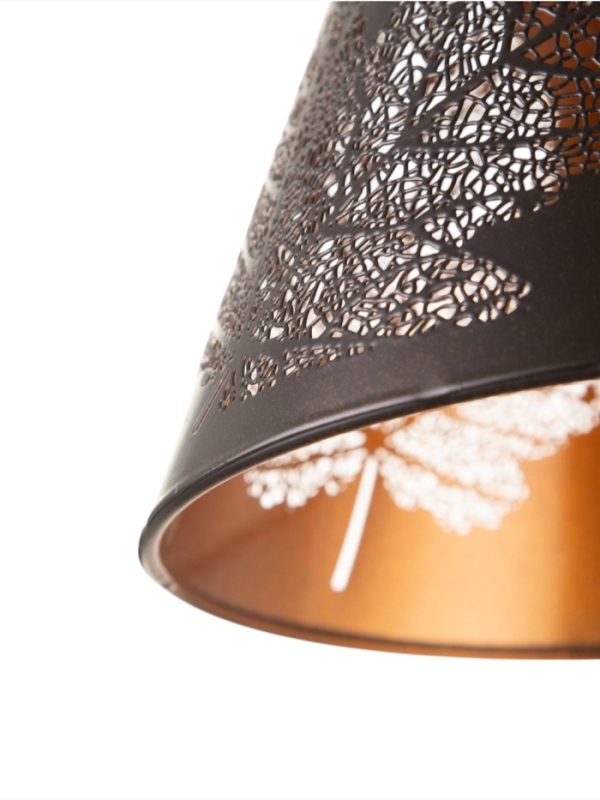 Светильник Светильник "Рэдклифф" (Листья) 1х40Вт Е27 черный 18х18х26+100см