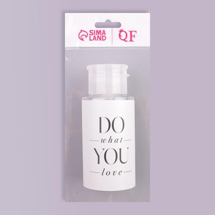 Флакон с помпой «Love what you do», 200 мл, цвет чёрный/белый Флакон с помпой «Love what you do», 200 мл, цвет чёрный/белый