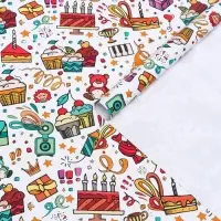 Бумага упаковочная глянцевая &laquo;Угощения&raquo;, 70&times;100 см