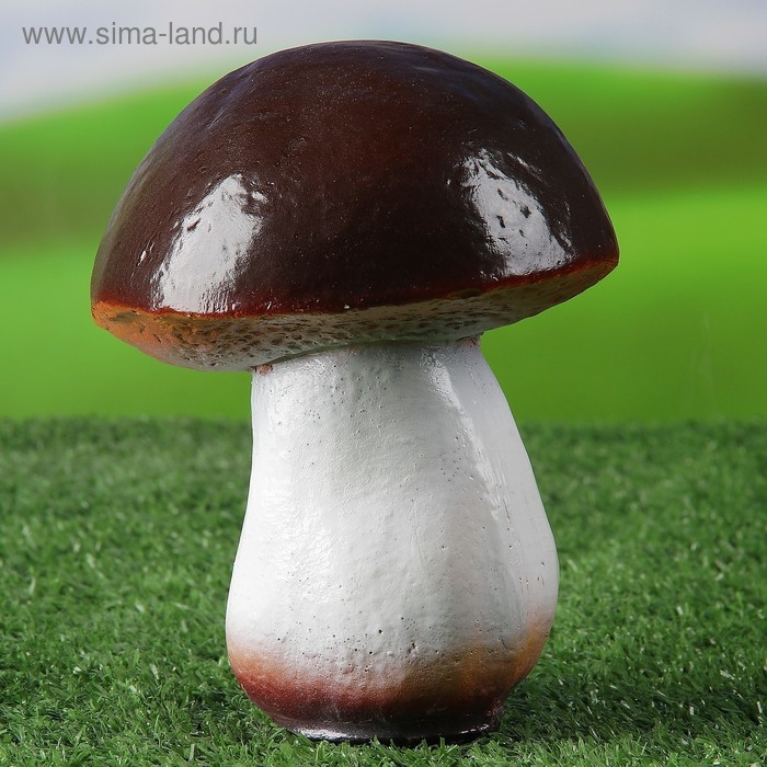 Садовая фигура  Садовая фигура "Гриб-боровик" 14х11х11см