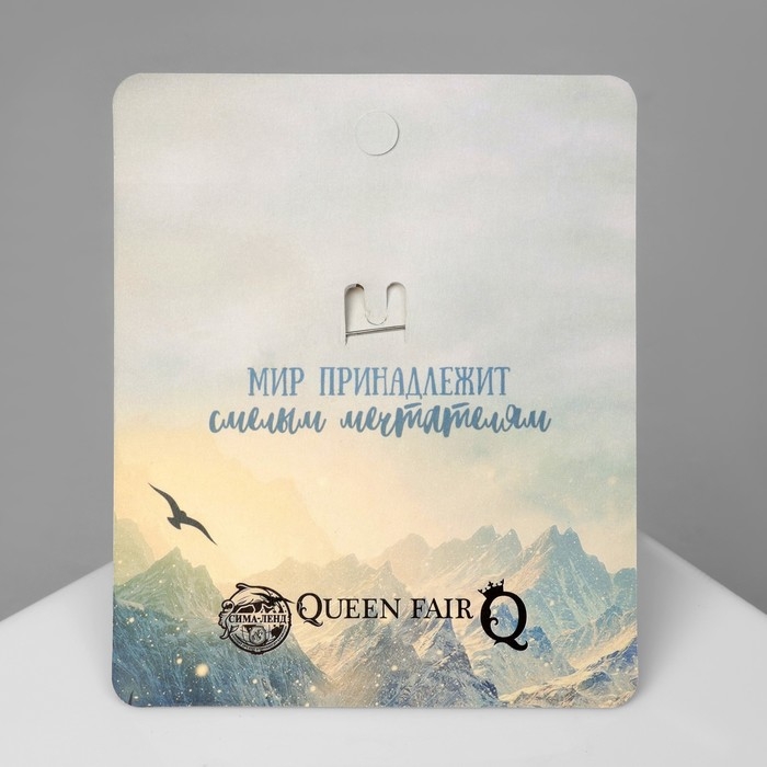 Брошь «Самолёт» покоритель вершин, цвет белый в серебре Брошь «Самолёт» покоритель вершин, цвет белый в серебре