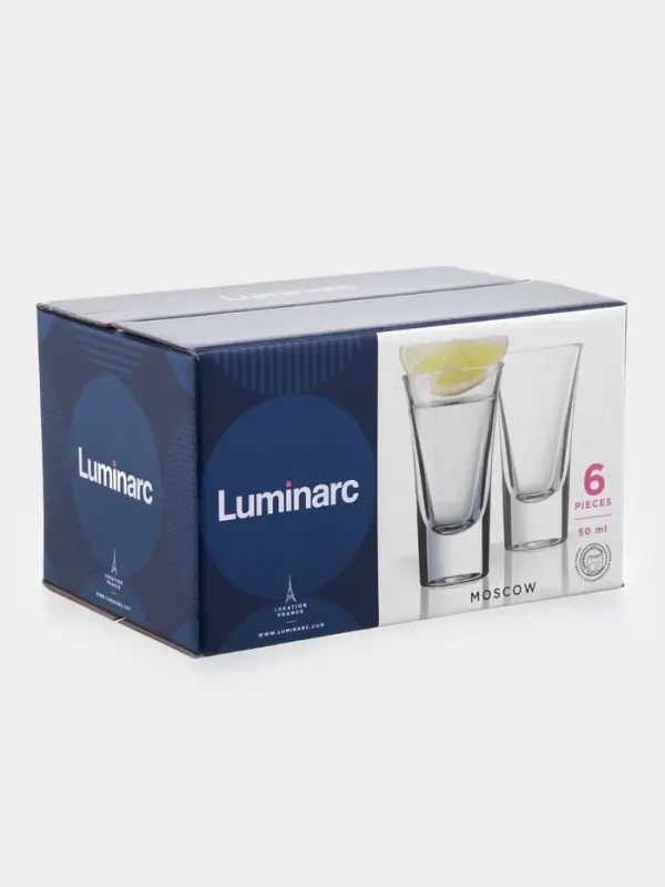 Стопки Luminarc &laquo;Москва&raquo;, 50 мл, набор 6 шт., стекло, прозрачные