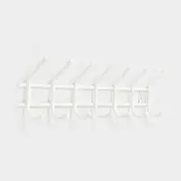 Вешалка настенная "Уют 7" 7 крючков, цвет белый